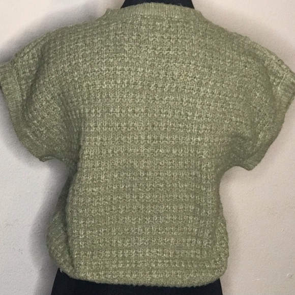 ⭐️$5 Add-on Hippie Rose Sweater Vest Sage Green XS - Picture 2 of 4